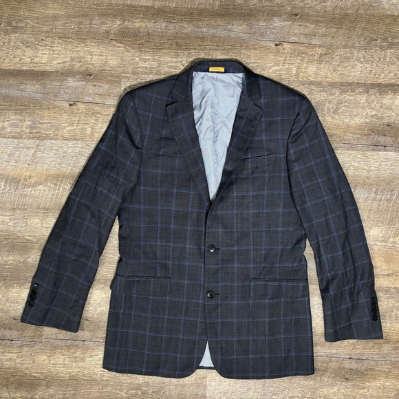 Brooks Brothers Other - BROOKS BROTHERS Explorer Regent Fit Blazer 40L Gray Plaid Two Button Window Pane